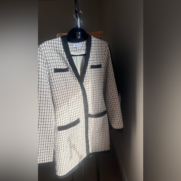 Urban Revivo Tweed Plaid Contrast Trim Dress - Picture 12 of 12